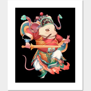 cute warrior mouse Posters and Art